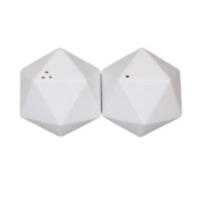 Icosa Salt & Pepper Shaker from Tai Design Tai Hayakawa Made in Japan Geometric